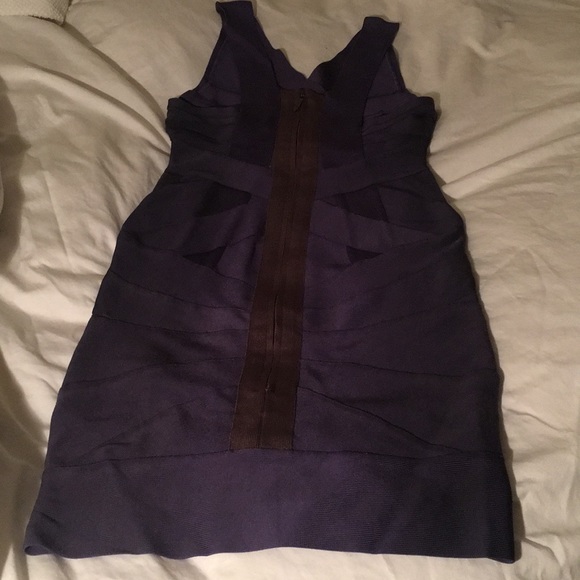 Herve Leger Bandage Dress sz S Purple. - Picture 3 of 8